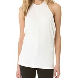 ALEXANDER WANG -PIQUE DOUBLE KNIT HALTER TOP